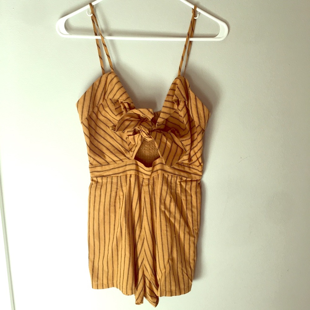 Pinstriped Romper